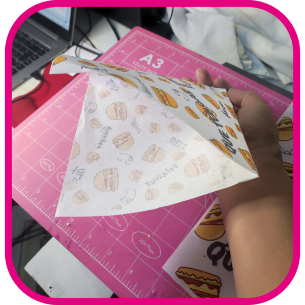 Saco Antigrasa personalizado Sandwich / Hamburguesa - Imagen 2