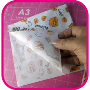Saco Antigrasa personalizado Sandwich / Hamburguesa