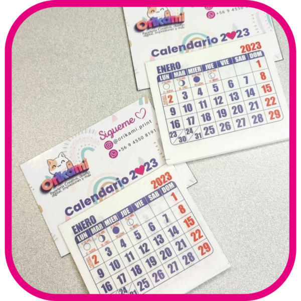 Calendarios Mini 7cmx12 - Imagen 6