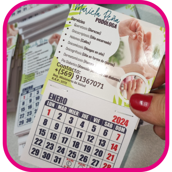 Calendarios Mini 7cmx12