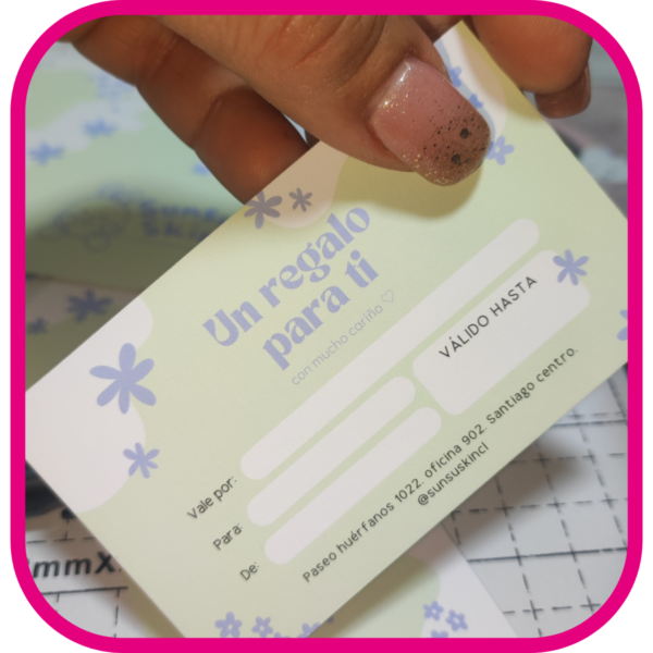 Giftcards (SIN SOBRE)