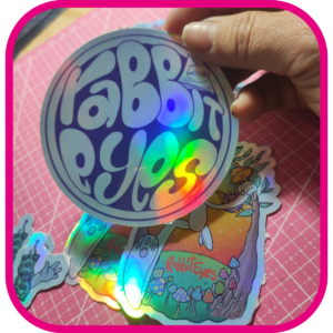 Stickers Holográficos 5 cm (50 unidades circulares)
