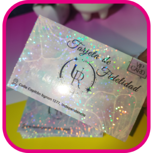 Tarjetas con laminado en frio