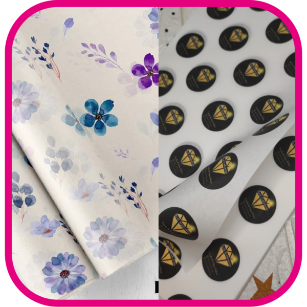 Papel envolvente personalizado oficio (33x21cm)
