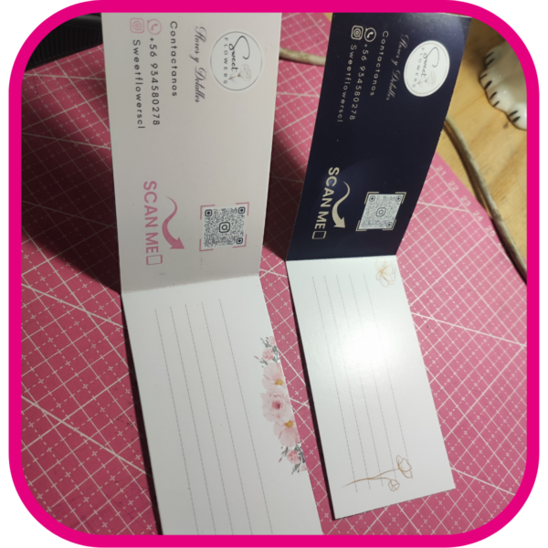 Tarjetas plegables