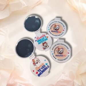 Espejos de bolsillo personalizados - packaging Maneki Chile - imagen 1