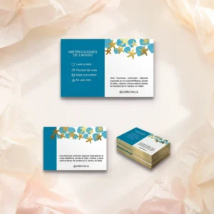 Tarjetas con foil personalizado - packaging Maneki Chile - imagen 1