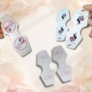 Tags para collar, pulseras o scrunchies personalizado - packaging Maneki Chile - imagen 1