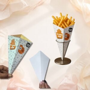 Cono para papas fritas personalizado - packaging Maneki Chile - imagen 1
